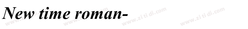 New time roman字体转换